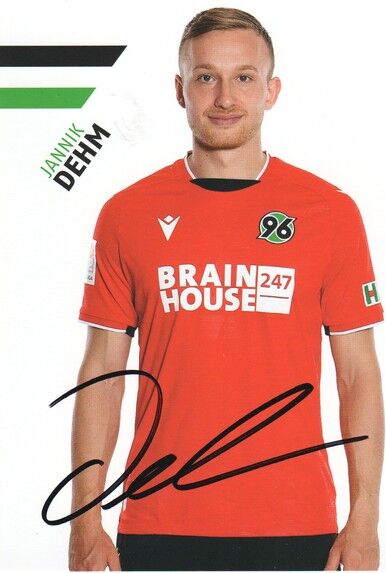 Autogramm Fussball | Hannover 96 | 2021 | Jannik DEHM