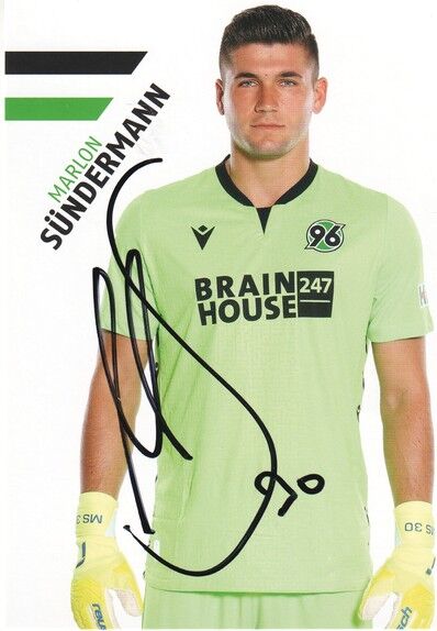 Autogramm Fussball | Hannover 96 | 2021 | Marlon SÜNDERMANN