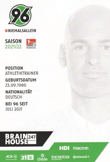 Autogramm Fussball | Hannover 96 | 2021 | Felix SUNKEL
