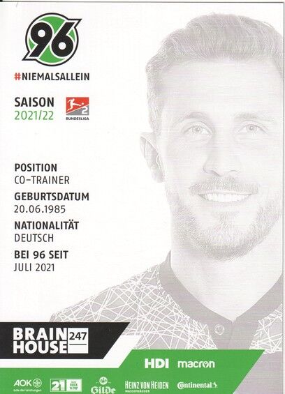 Autogramm Fussball | Hannover 96 | 2021 | Kai HESSE