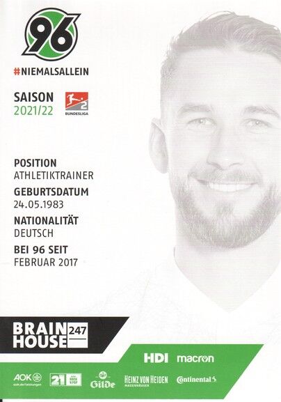 Autogramm Fussball | Hannover 96 | 2021 | Markus BÖKER