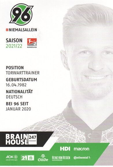 Autogramm Fussball | Hannover 96 | 2021 | Michael RATAJCZAK