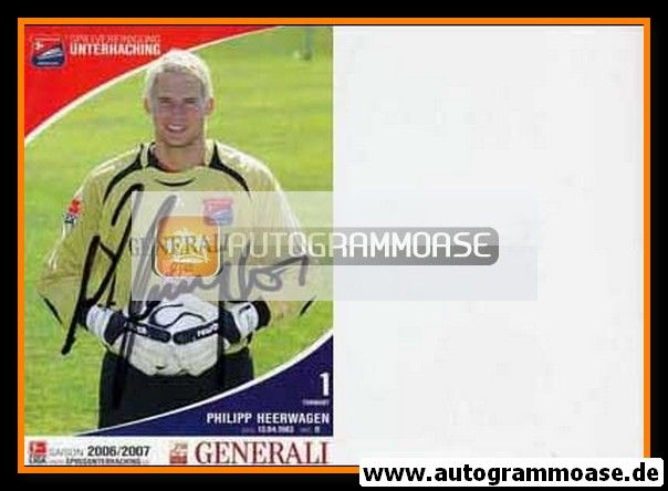 Autogramm Fussball | SpVgg Unterhaching | 2006 | Philipp HEERWAGEN