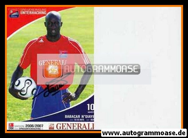 Autogramm Fussball | SpVgg Unterhaching | 2006 | Babacar N´DIAYE 