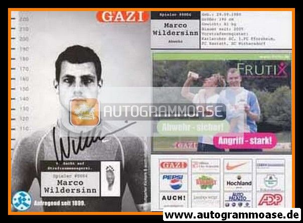 Autogramm Fussball | Stuttgarter Kickers | 2007 | Marco WILDERSINN