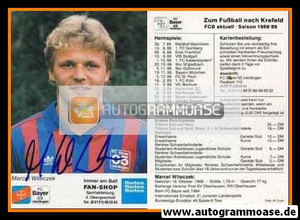 Autogramm Fussball | KFC Uerdingen 05 | 1988 | Marcel WITECZEK