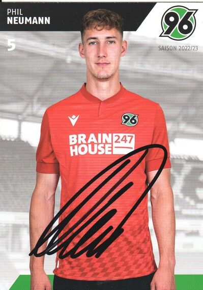 Autogramm Fussball | Hannover 96 | 2022 | Phil NEUMANN