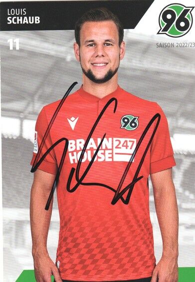 Autogramm Fussball | Hannover 96 | 2022 | Louis SCHAUB