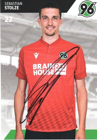 Autogramm Fussball | Hannover 96 | 2022 | Sebastian STOLZE