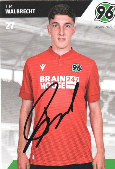 Autogramm Fussball | Hannover 96 | 2022 | Tim WALBRECHT