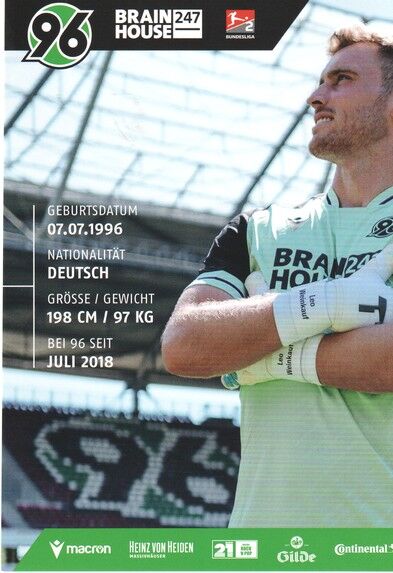 Autogramm Fussball | Hannover 96 | 2022 | Leo WEINKAUF
