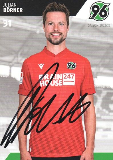 Autogramm Fussball | Hannover 96 | 2022 | Julian BÖRNER