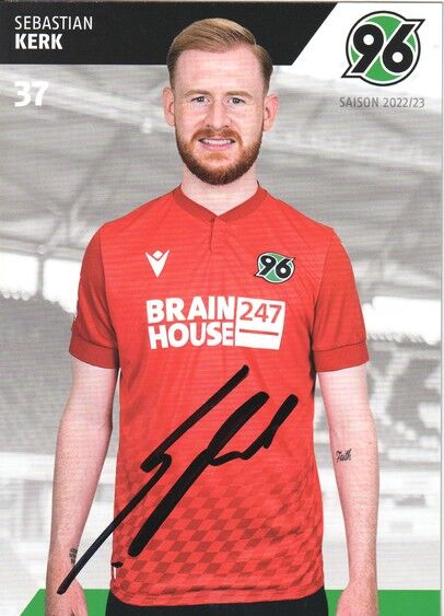 Autogramm Fussball | Hannover 96 | 2022 | Sebastian KERK