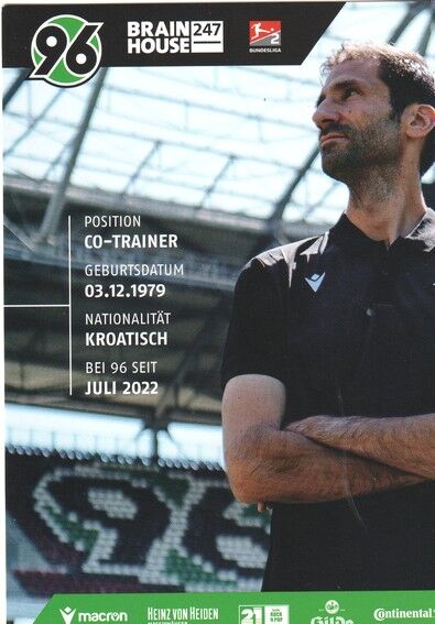 Autogramm Fussball | Hannover 96 | 2022 | Andre MIJATOVIC