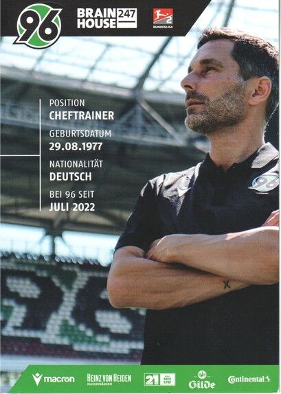 Autogramm Fussball | Hannover 96 | 2022 | Stefan LEITL
