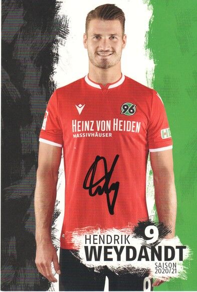 Autogramm Fussball | Hannover 96 | 2020 | Hendrik WEYDANDT
