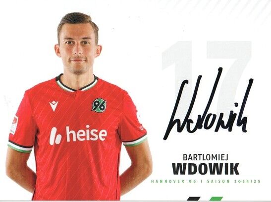 Autogramm Fussball | Hannover 96 | 2024 | Bartlomiej WDOWIK