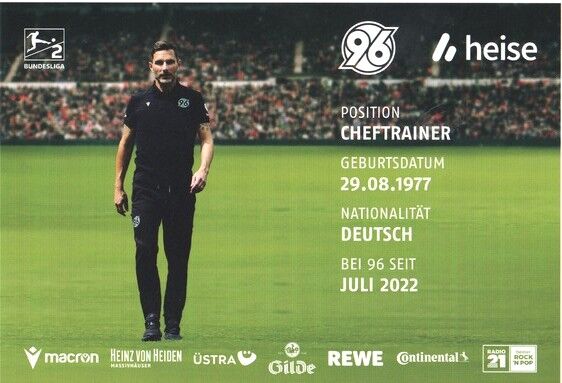 Autogramm Fussball | Hannover 96 | 2024 | Stefan LEITL