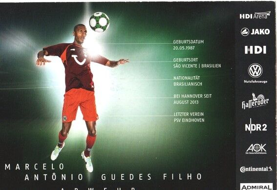 Autogramm Fussball | Hannover 96 | 2013 | Marcelo GUEDES FILHO