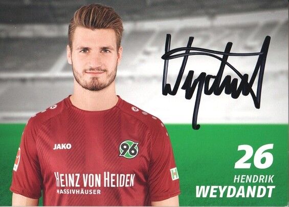 Autogramm Fussball | Hannover 96 | 2018 | Hendrik WEYDANDT