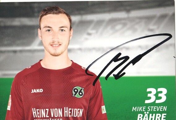 Autogramm Fussball | Hannover 96 | 2018 | Mike Steven BÄHRE