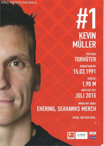 Autogramm Fussball | 1. FC Heidenheim 1846 | 2023 | Kevin MÜLLER