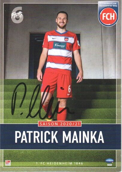 Autogramm Fussball | 1. FC Heidenheim 1846 | 2020 | Patrick MAINKA 
