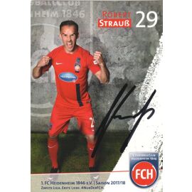 Autogramm Fussball | 1. FC Heidenheim 1846 | 2017 | Robert STRAUSS