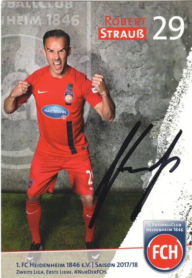 Autogramm Fussball | 1. FC Heidenheim 1846 | 2017 | Robert STRAUSS