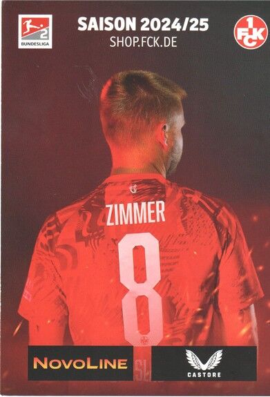 Autogramm Fussball | 1. FC Kaiserslautern | 2024 | Jean ZIMMER