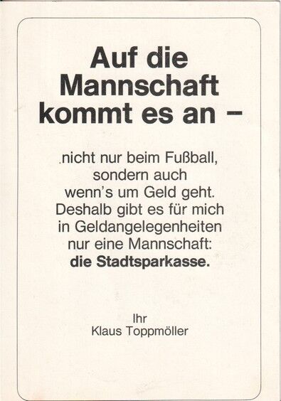 Autogramm Fussball | 1. FC Kaiserslautern | 1970er | Klaus TOPPMÖLLER (Portrait SW) SS