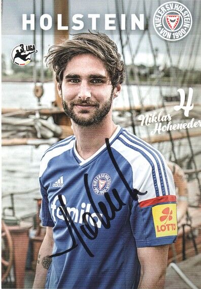 Autogramm Fussball | Holstein Kiel | 2016 | Niklas HOHENEDER
