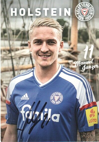 Autogramm Fussball | Holstein Kiel | 2016 | Manuel JANZER