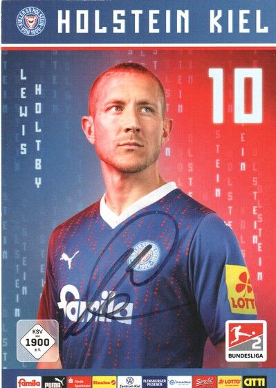 Autogramm Fussball | Holstein Kiel | 2023 | Lewis HOLTBY 
