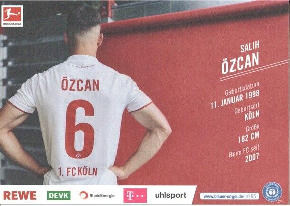 Autogramm Fussball | 1. FC Köln | 2021 | Salih ÖZCAN