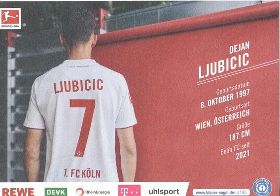 Autogramm Fussball | 1. FC Köln | 2021 | Dejan LJUBICIC