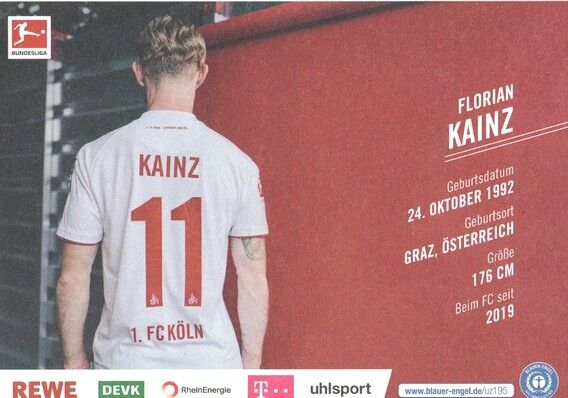 Autogramm Fussball | 1. FC Köln | 2021 | Florian KAINZ