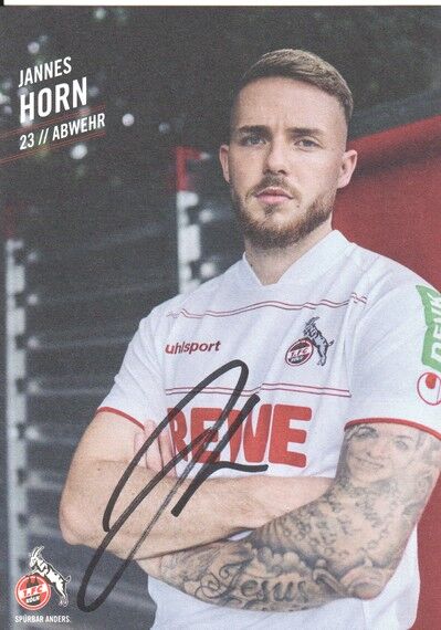 Autogramm Fussball | 1. FC Köln | 2021 | Jannes HORN