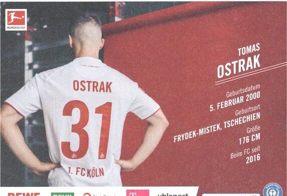Autogramm Fussball | 1. FC Köln | 2021 | Tomas OSTRAK