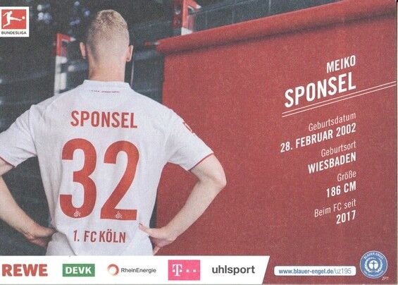 Autogramm Fussball | 1. FC Köln | 2021 | Meiko SPONSEL