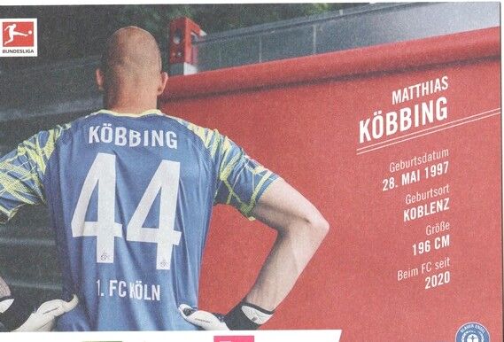 Autogramm Fussball | 1. FC Köln | 2021 | Matthias KÖBBING