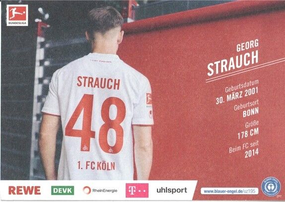 Autogramm Fussball | 1. FC Köln | 2021 | Georg STRAUCH