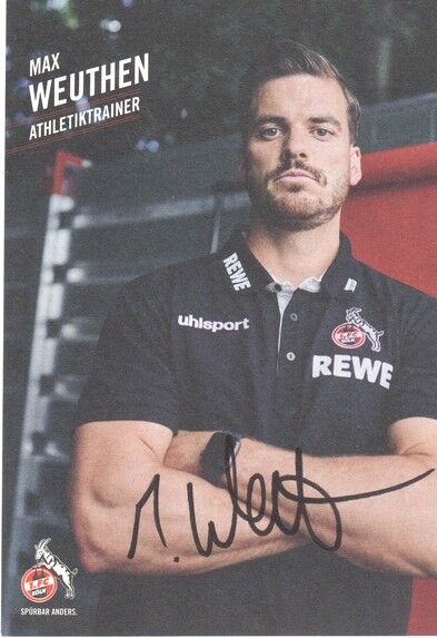 Autogramm Fussball | 1. FC Köln | 2021 | Max WEUTHEN