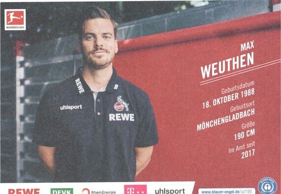 Autogramm Fussball | 1. FC Köln | 2021 | Max WEUTHEN