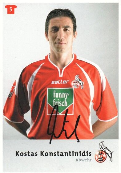 Autogramm Fussball | 1. FC Köln | 2004 | Kostas KONSTANTINIDIS