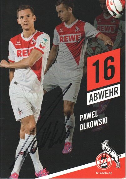 Autogramm Fussball | 1. FC Köln | 2014 | Pawel OLKOWSKI