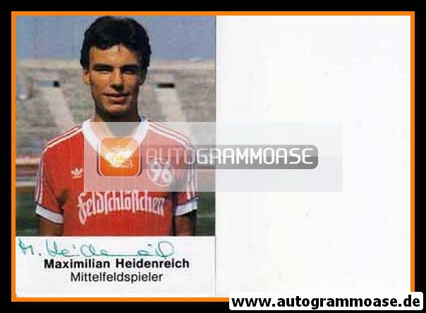 Autogramm Fussball | Hannover 96 | 1985 | Maximilian HEIDENREICH