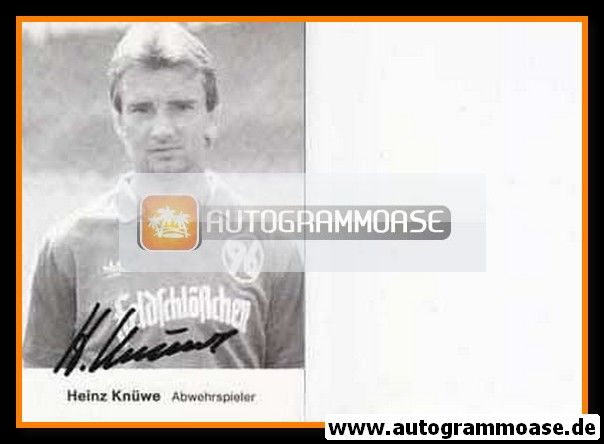 Autogramm Fussball | Hannover 96 | 1986 | Heinz KNÜWE