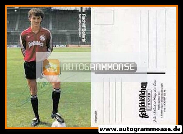 Autogramm Fussball | Hannover 96 | 1987 | Rachid BELARBI