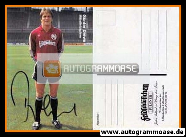 Autogramm Fussball | Hannover 96 | 1987 | Günter DREWS